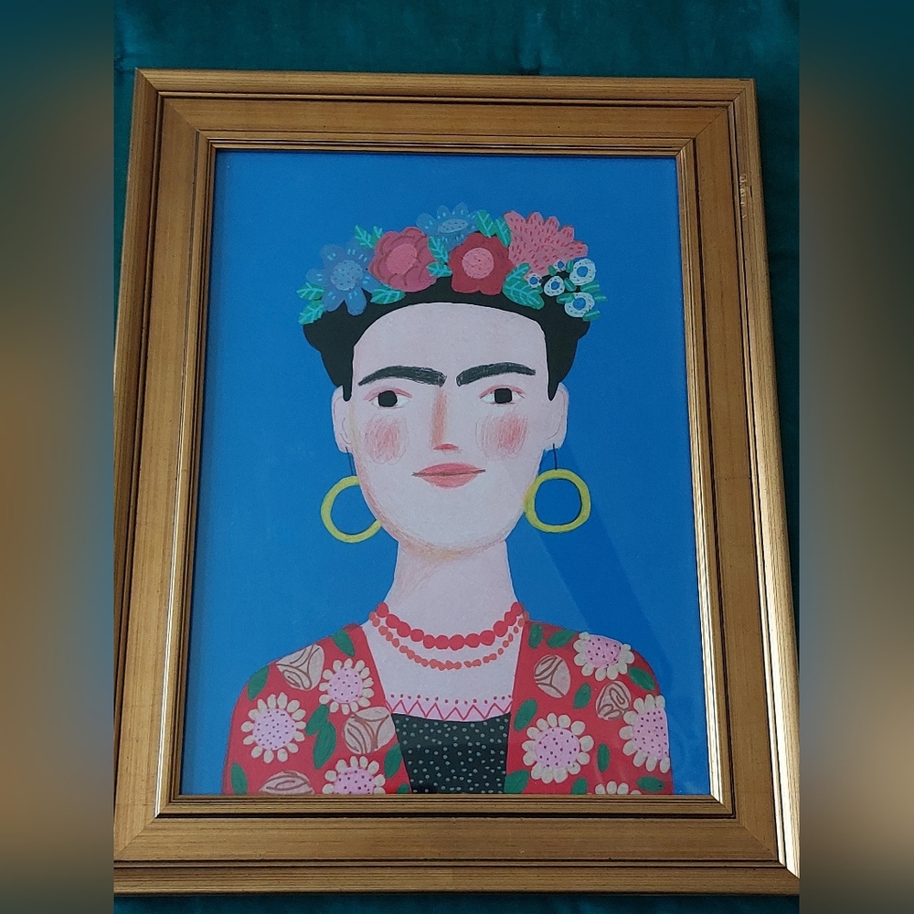 Anthropologie Frida Kahlo By Jenny Meilihove Painting
